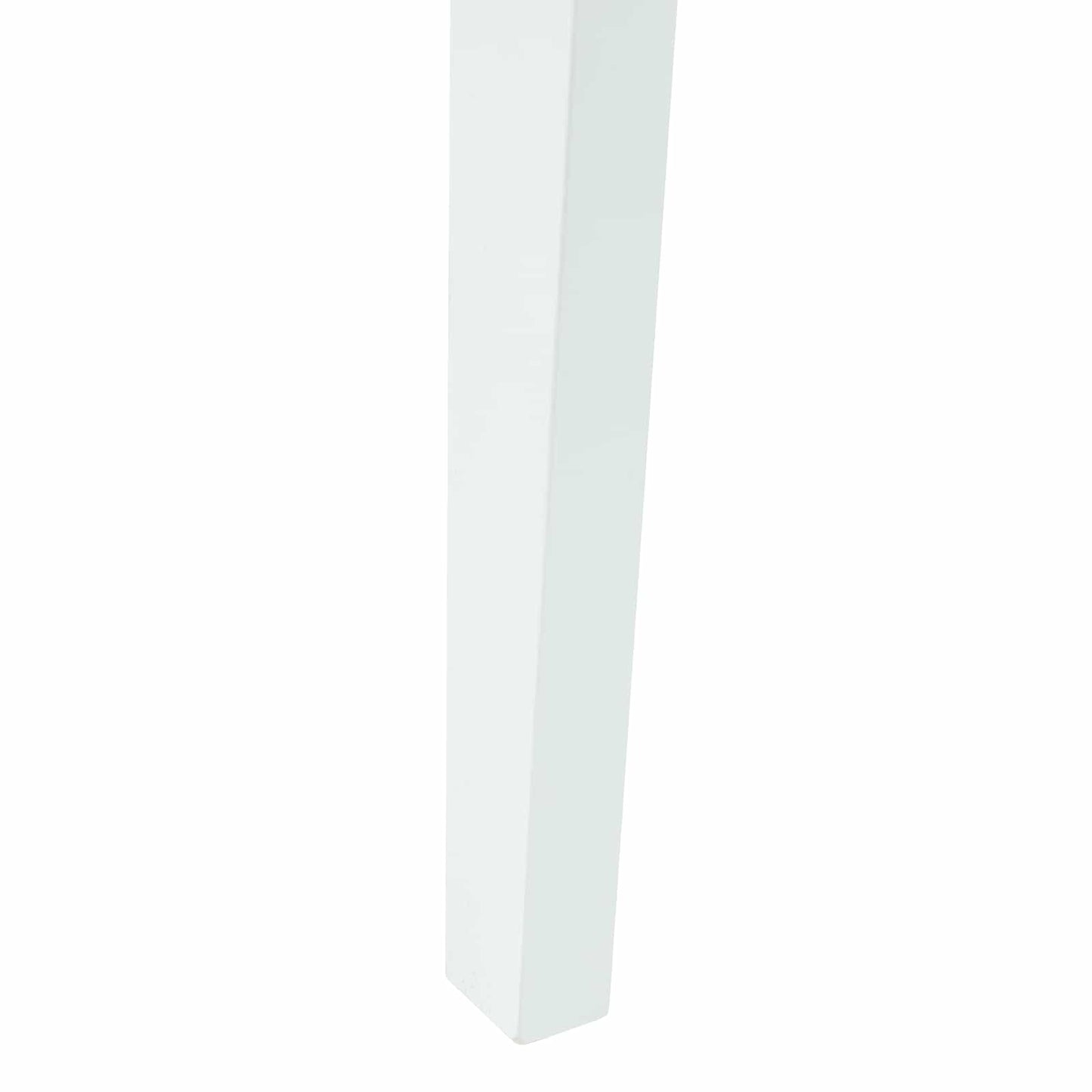 Spisestole 2 stk. Massiv Gummitræ Hvid 42 x 47,5 x 81 cm