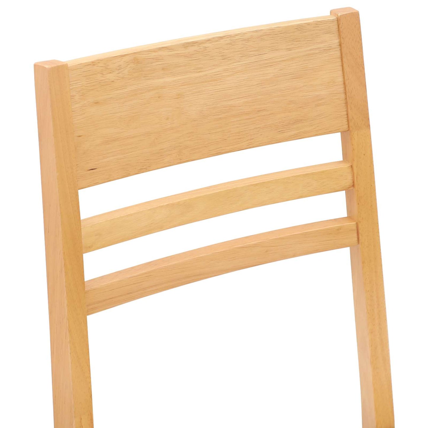 Spisestole 2 stk. Massiv Gummitræ Naturfarvet 43 x 54 x 89 cm