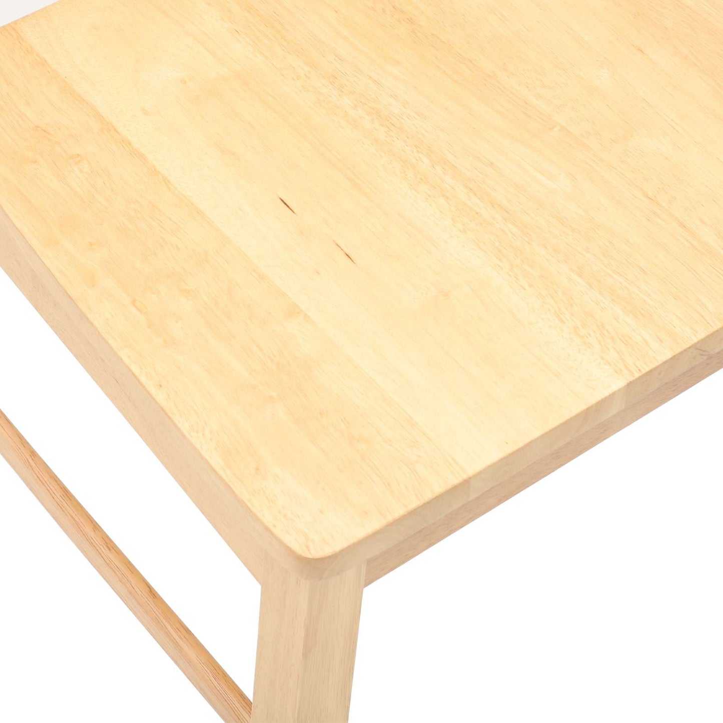 Spisestole 2 stk. Massiv Gummitræ Naturfarvet 43 x 54 x 89 cm