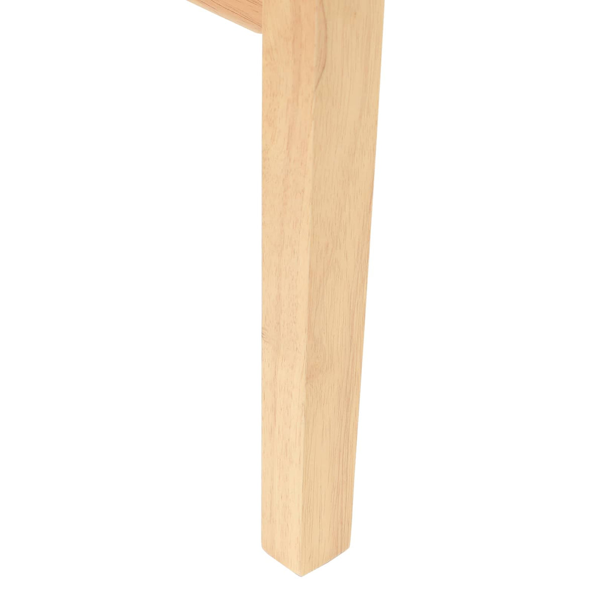 Spisestole 2 stk. Massiv Gummitræ Naturfarvet 43 x 54 x 89 cm