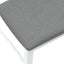 Spisestole 2 stk. Massiv Gummitræ Hvid 43 x 54 x 89 cm