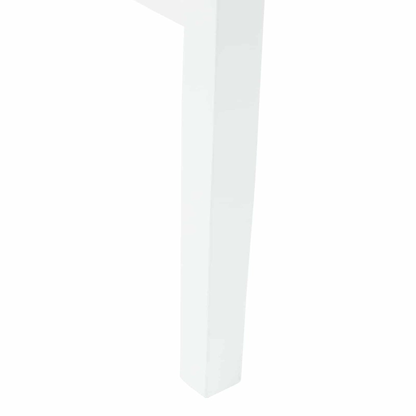 Spisestole 2 stk. Massiv Gummitræ Hvid 43 x 54 x 89 cm