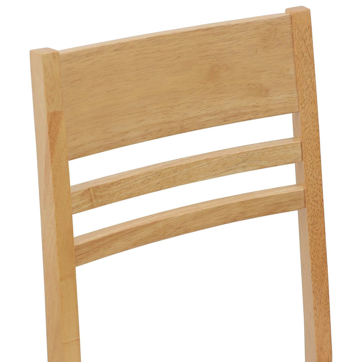 Spisestole 2 stk. Massiv Gummitræ Naturfarvet 43 x 54 x 89 cm
