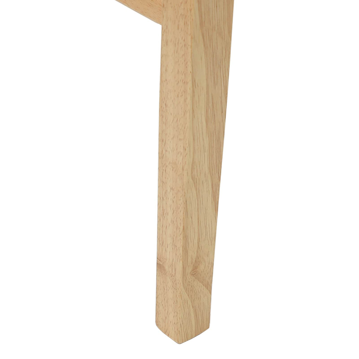 Spisestole 2 stk. Massiv Gummitræ Naturfarvet 43 x 54 x 89 cm
