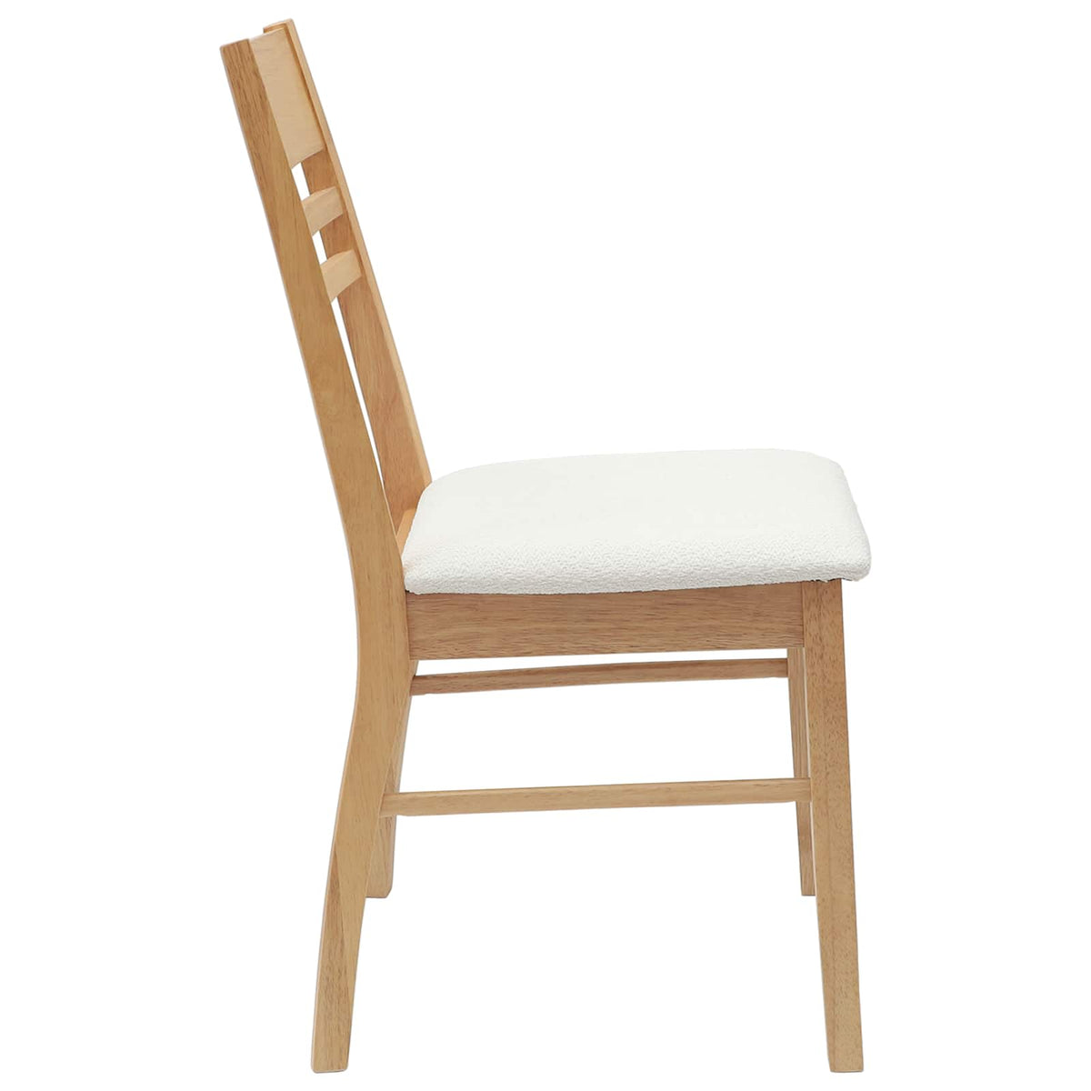 Spisestole 2 stk. Massiv Gummitræ Naturfarvet 43 x 54 x 89 cm