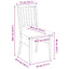 Spisestole 2 stk. Massiv Gummitræ Lys Brun 50 x 52,5 x 91 cm