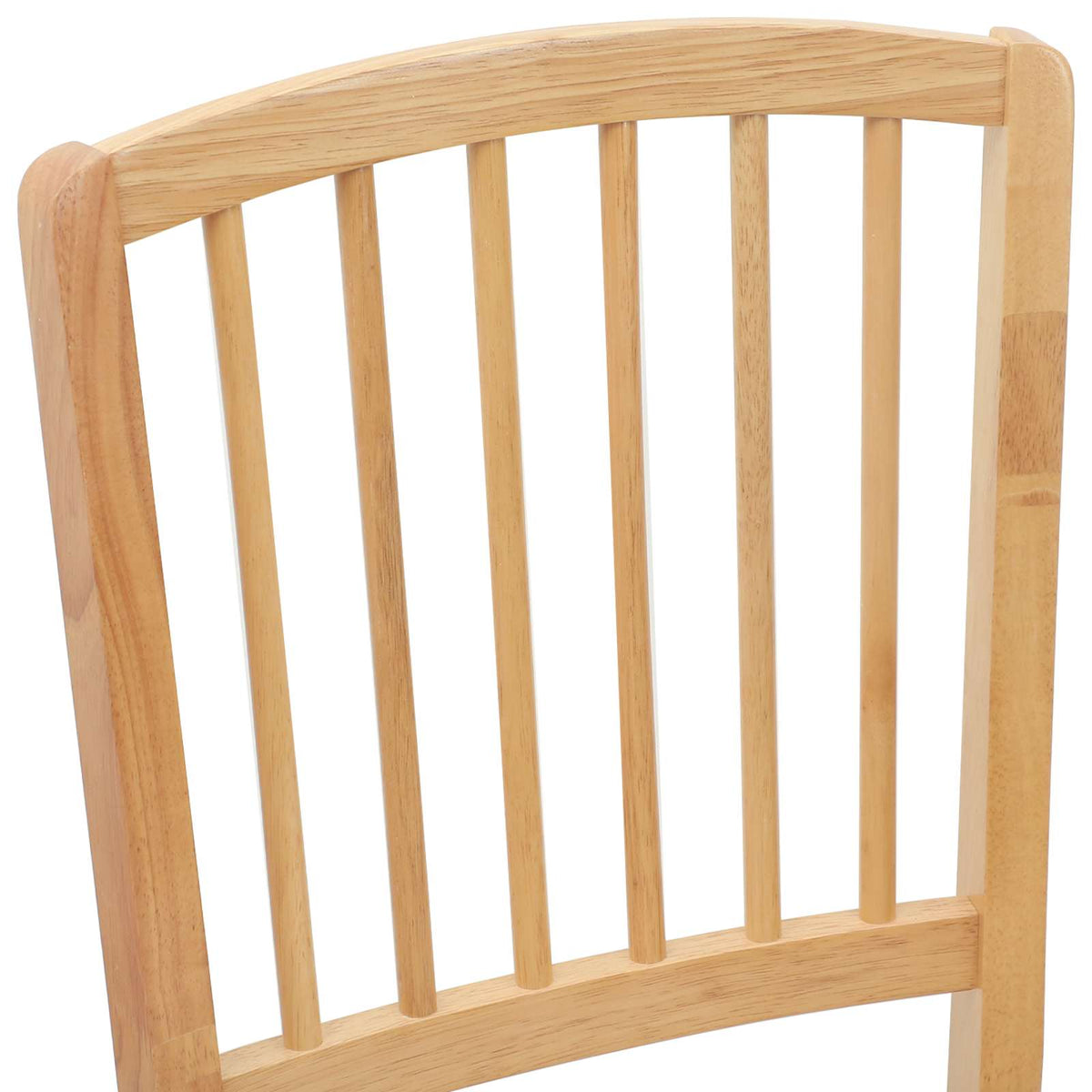 Spisestole 2 stk. Massiv Gummitræ Naturfarvet 50 x 52,5 x 91 cm