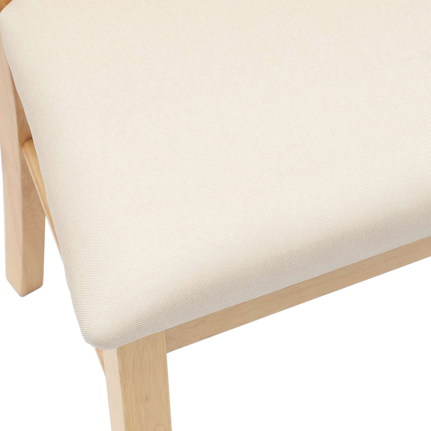 Spisestole 2 stk. Massiv Gummitræ Naturfarvet 50 x 52,5 x 91 cm