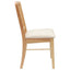 Spisestole 2 stk. Massiv Gummitræ Naturfarvet 50 x 52,5 x 91 cm