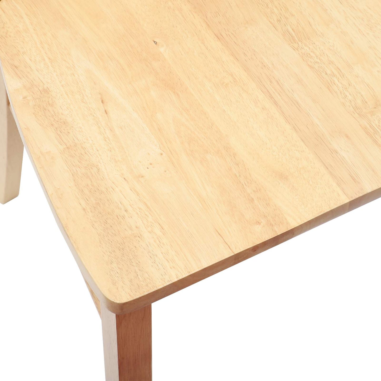 Spisestole 2 stk. Massiv Gummitræ Naturfarvet 50 x 52,5 x 91 cm