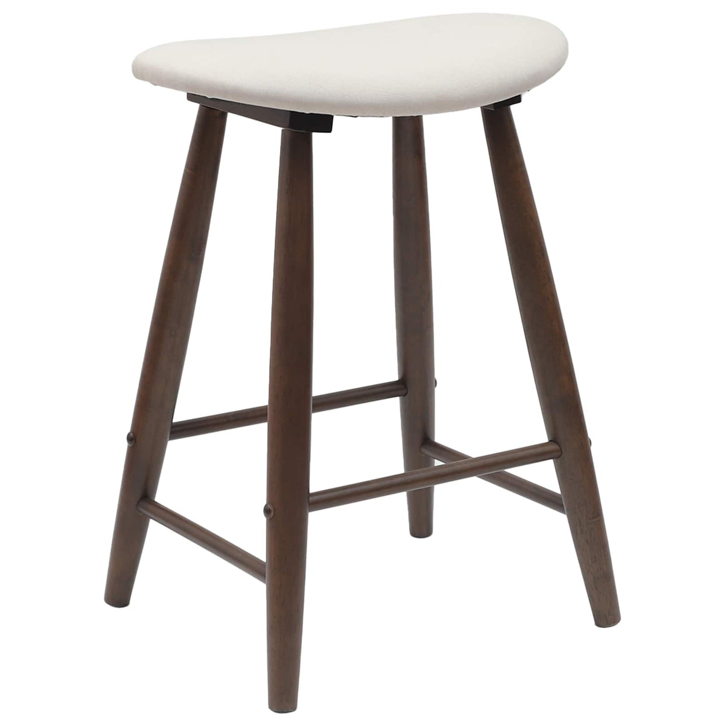 Spisestole 2 stk. Massiv Gummitræ Lys Brun 46 x 37 x 63 cm