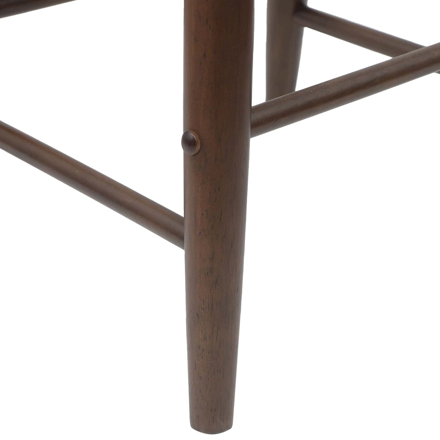 Spisestole 2 stk. Massiv Gummitræ Lys Brun 46 x 37 x 63 cm