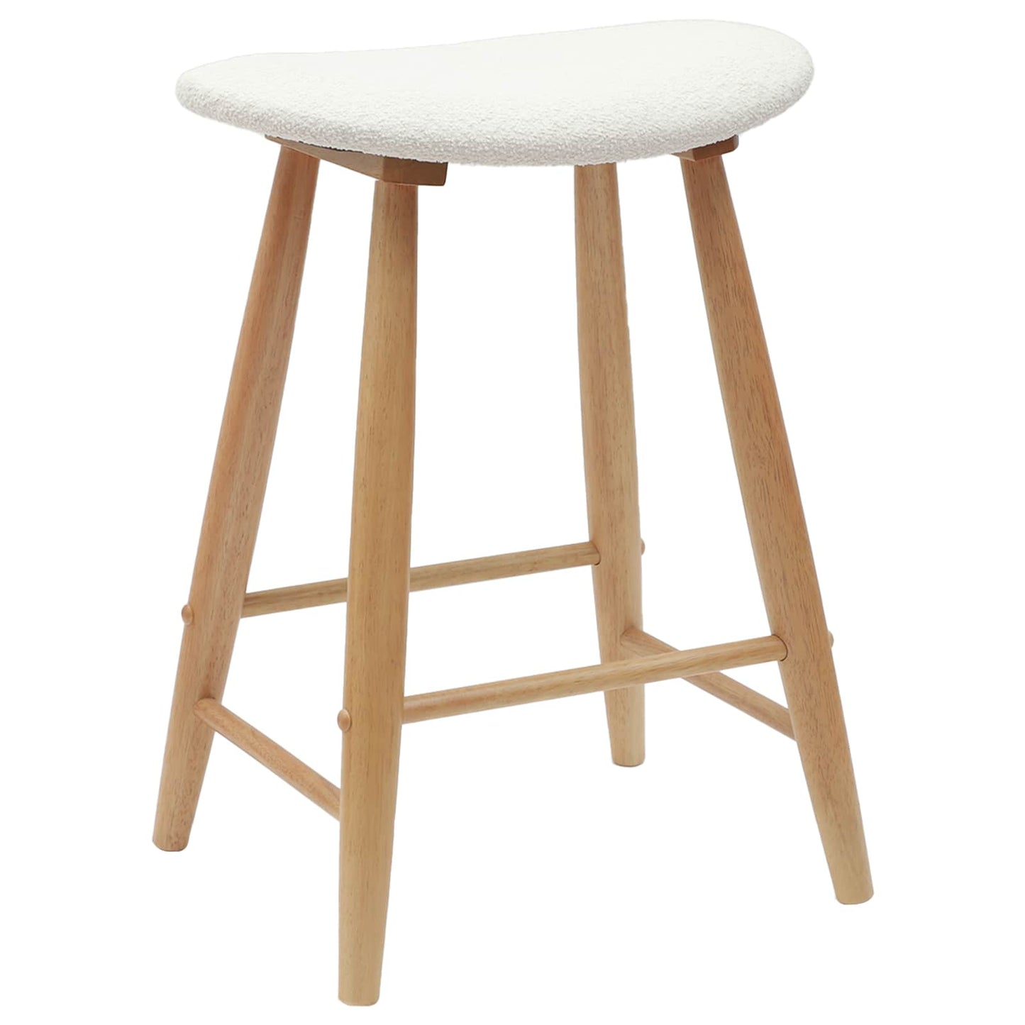 Spisestole 2 stk. Massiv Gummitræ Naturfarvet 46 x 37 x 63 cm