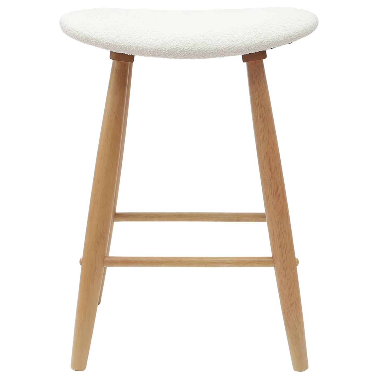 Spisestole 2 stk. Massiv Gummitræ Naturfarvet 46 x 37 x 63 cm