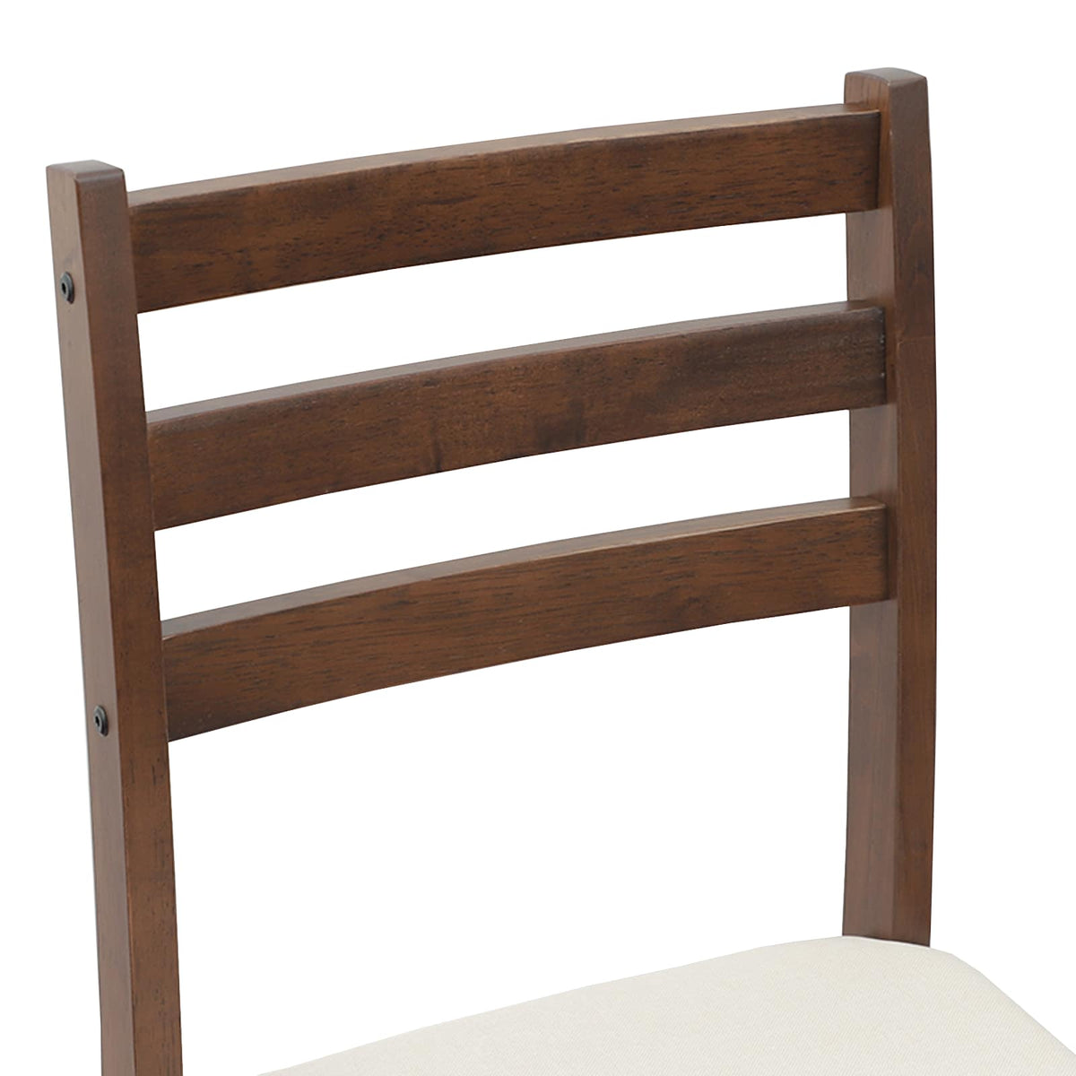 Spisestole 2 stk. Massiv Gummitræ Lys Brun 40 x 47,5 x 99,5 cm