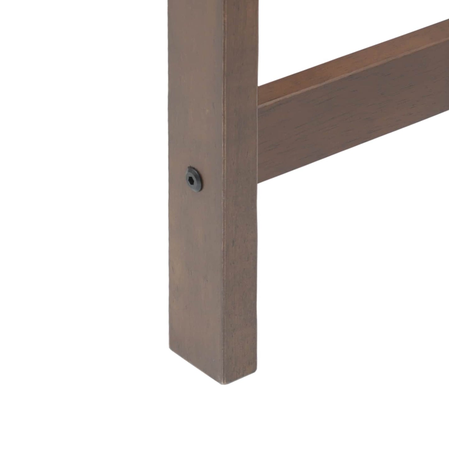 Spisestole 2 stk. Massiv Gummitræ Lys Brun 40 x 47,5 x 99,5 cm
