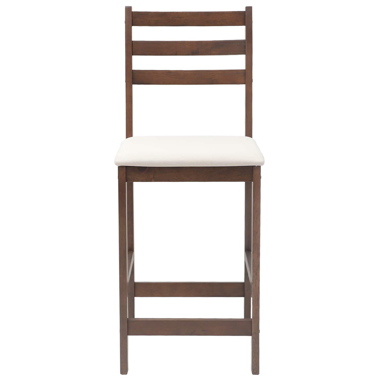 Spisestole 2 stk. Massiv Gummitræ Lys Brun 40 x 47,5 x 99,5 cm