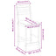 Spisestole 2 stk. Massiv Gummitræ Lys Brun 40 x 47,5 x 99,5 cm