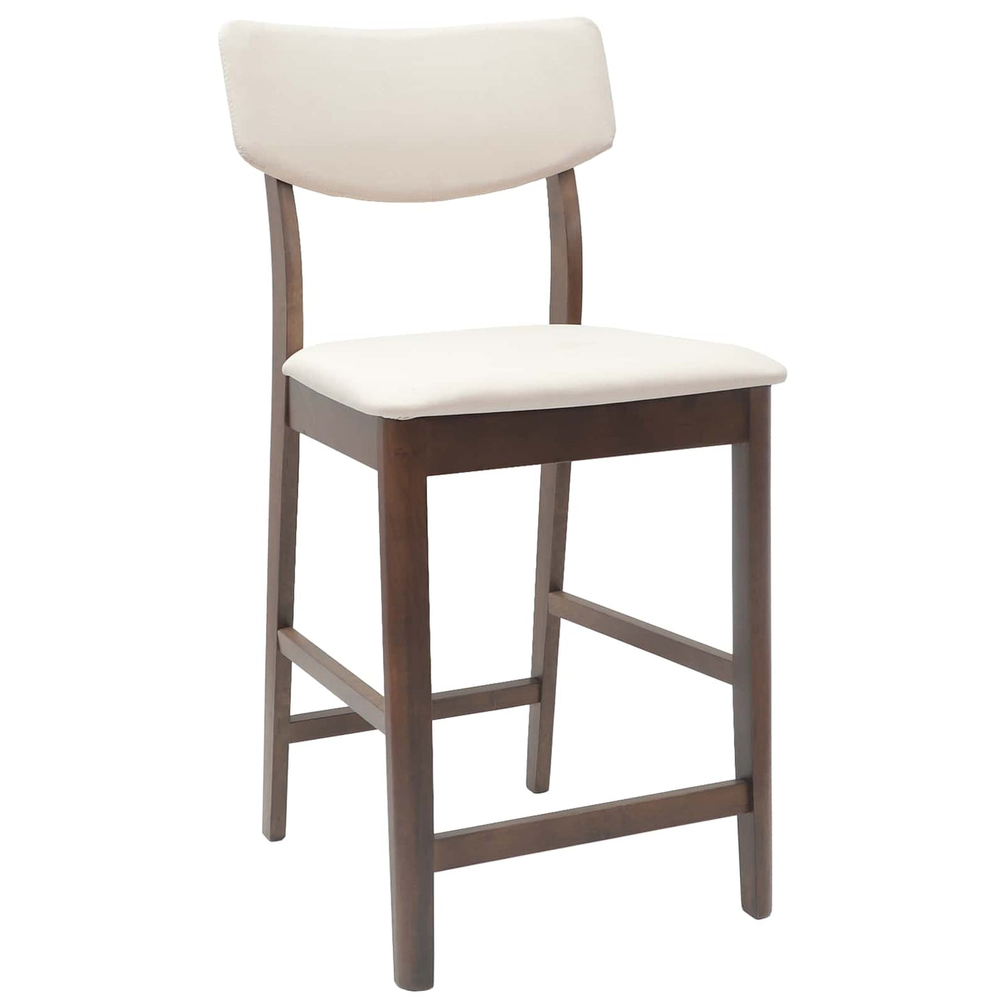 Spisestole 2 stk. Massiv Gummitræ Lys Brun 48 x 49 x 95 cm