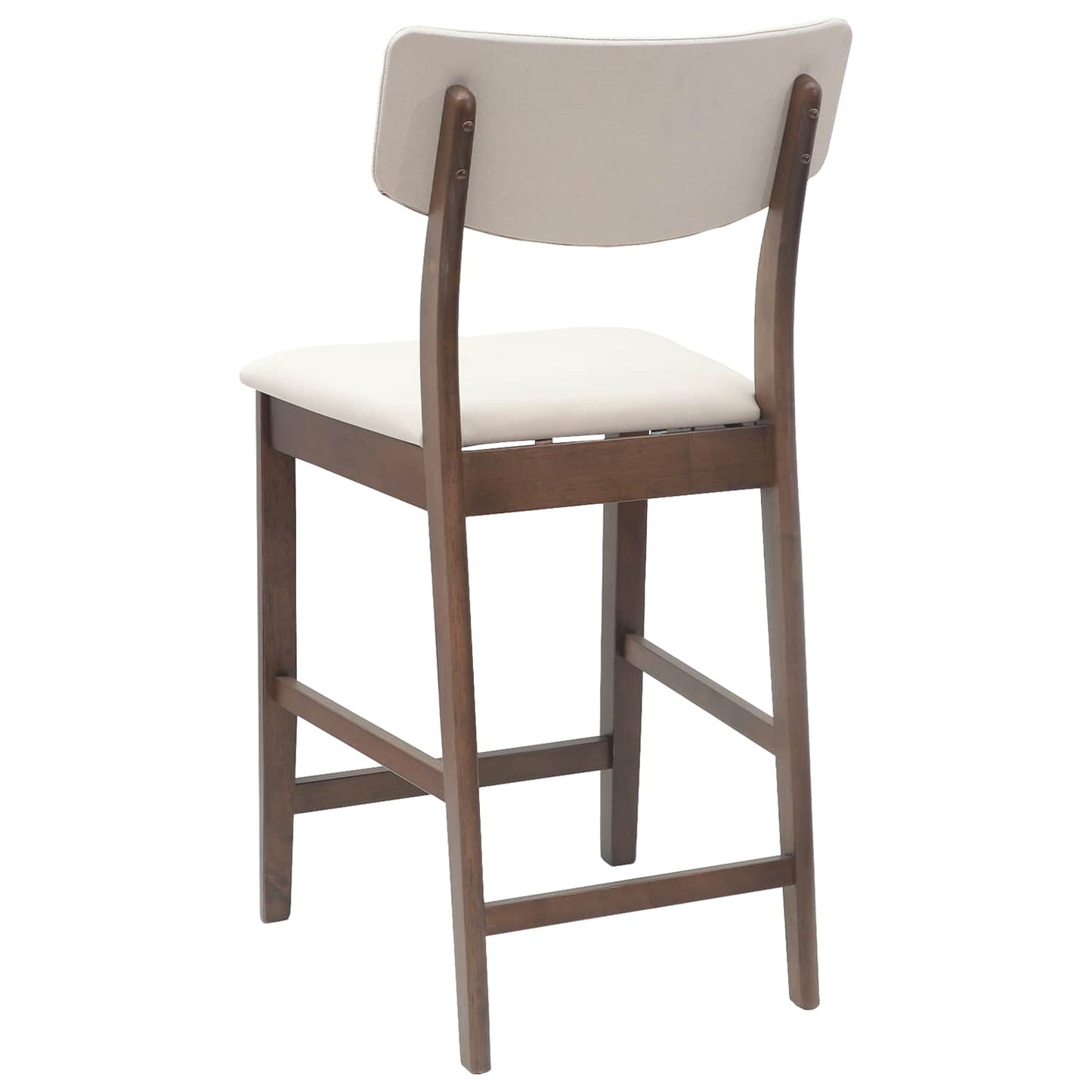 Spisestole 2 stk. Massiv Gummitræ Lys Brun 48 x 49 x 95 cm