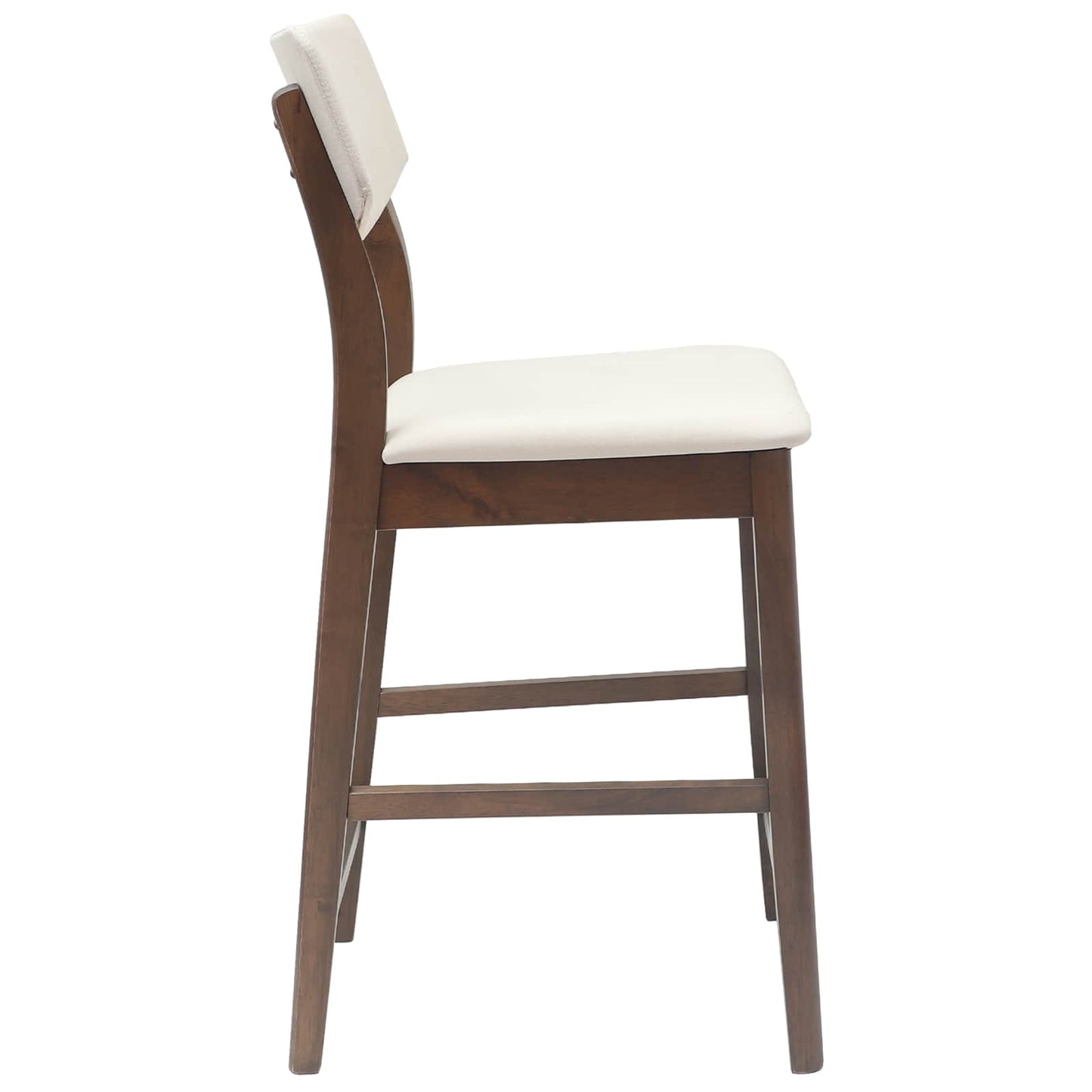 Spisestole 2 stk. Massiv Gummitræ Lys Brun 48 x 49 x 95 cm
