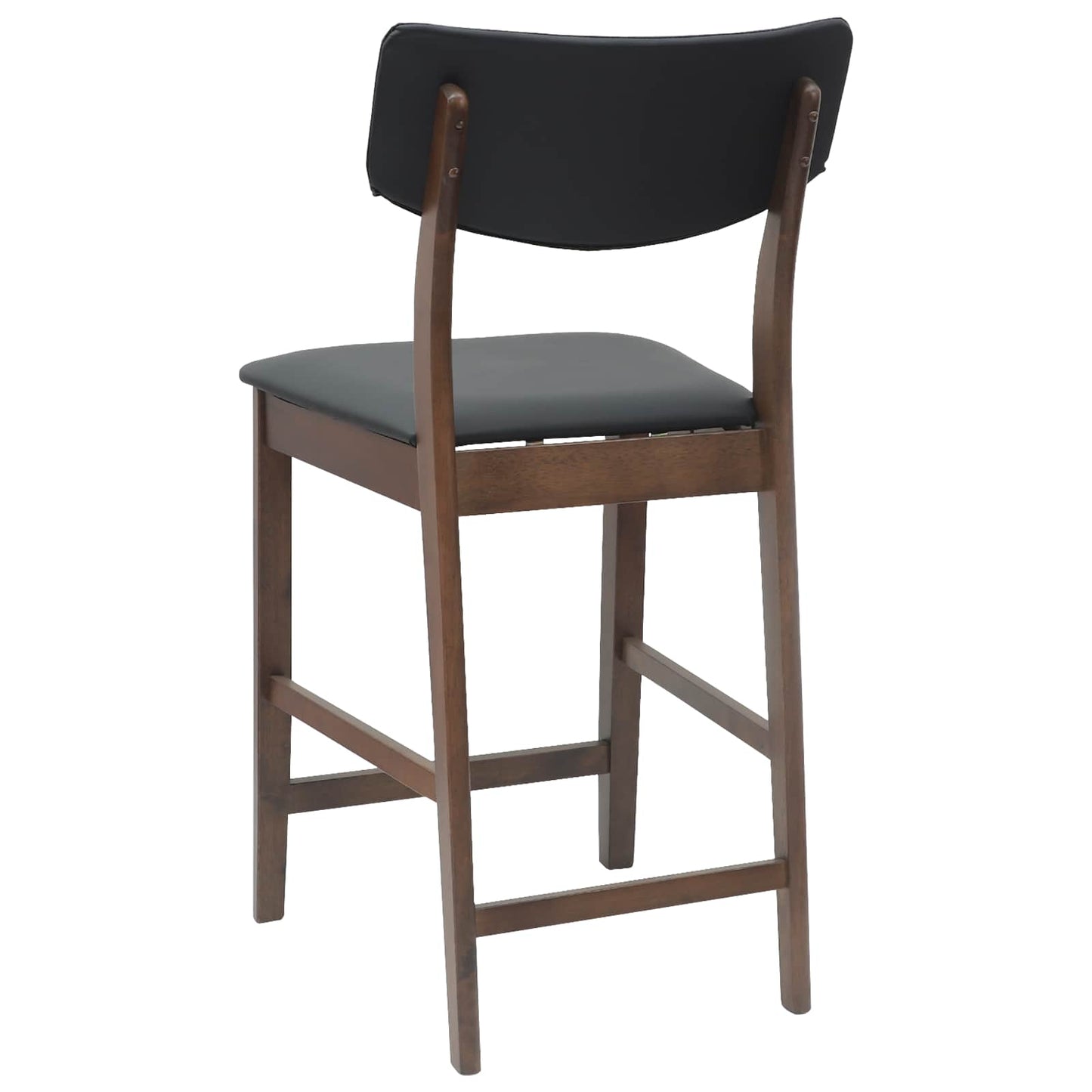 Spisestole 2 stk. Massiv Gummitræ Lys Brun 48 x 49 x 95 cm