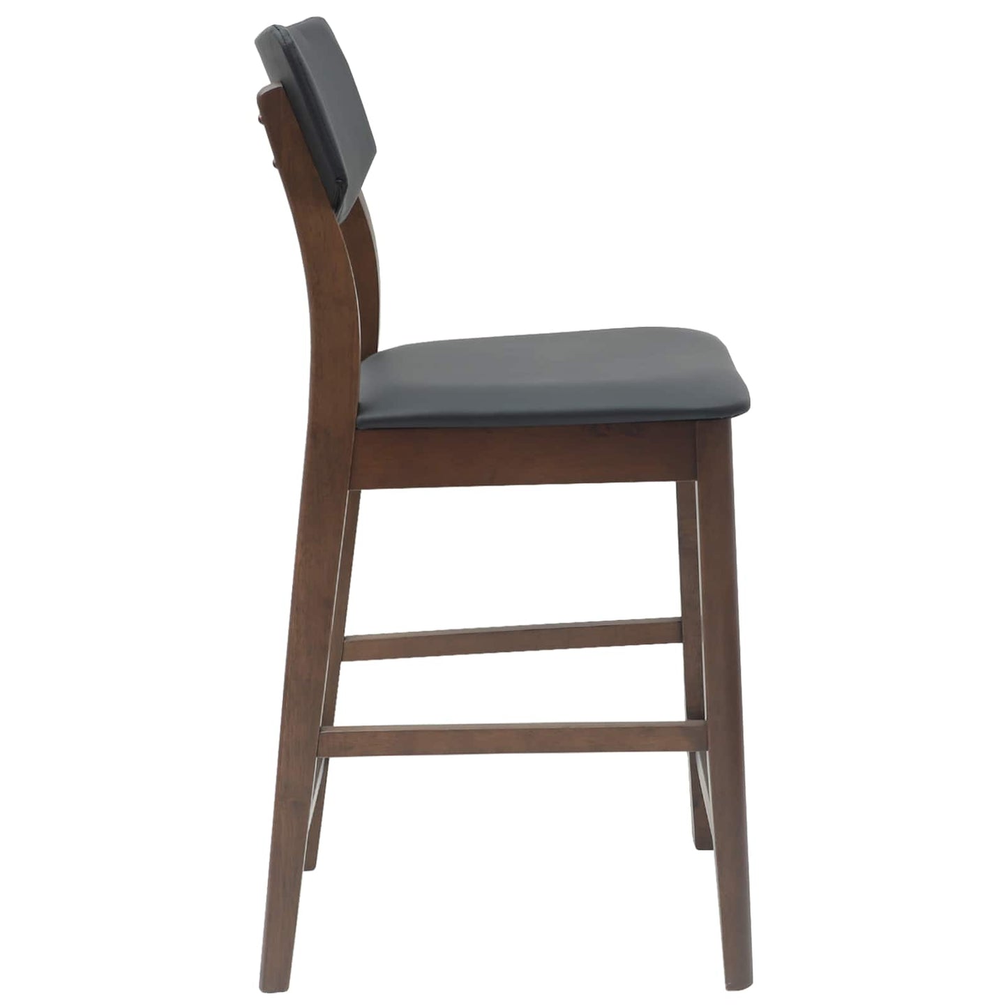 Spisestole 2 stk. Massiv Gummitræ Lys Brun 48 x 49 x 95 cm