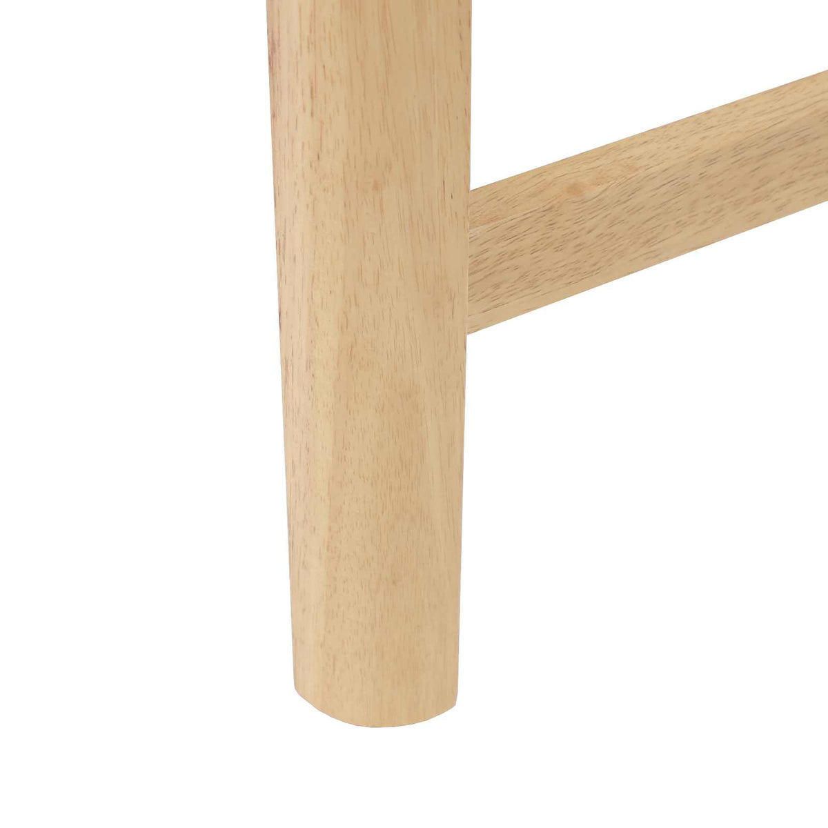 Spisestole 2 stk. Massiv Gummitræ Naturfarvet 48 x 49 x 95 cm