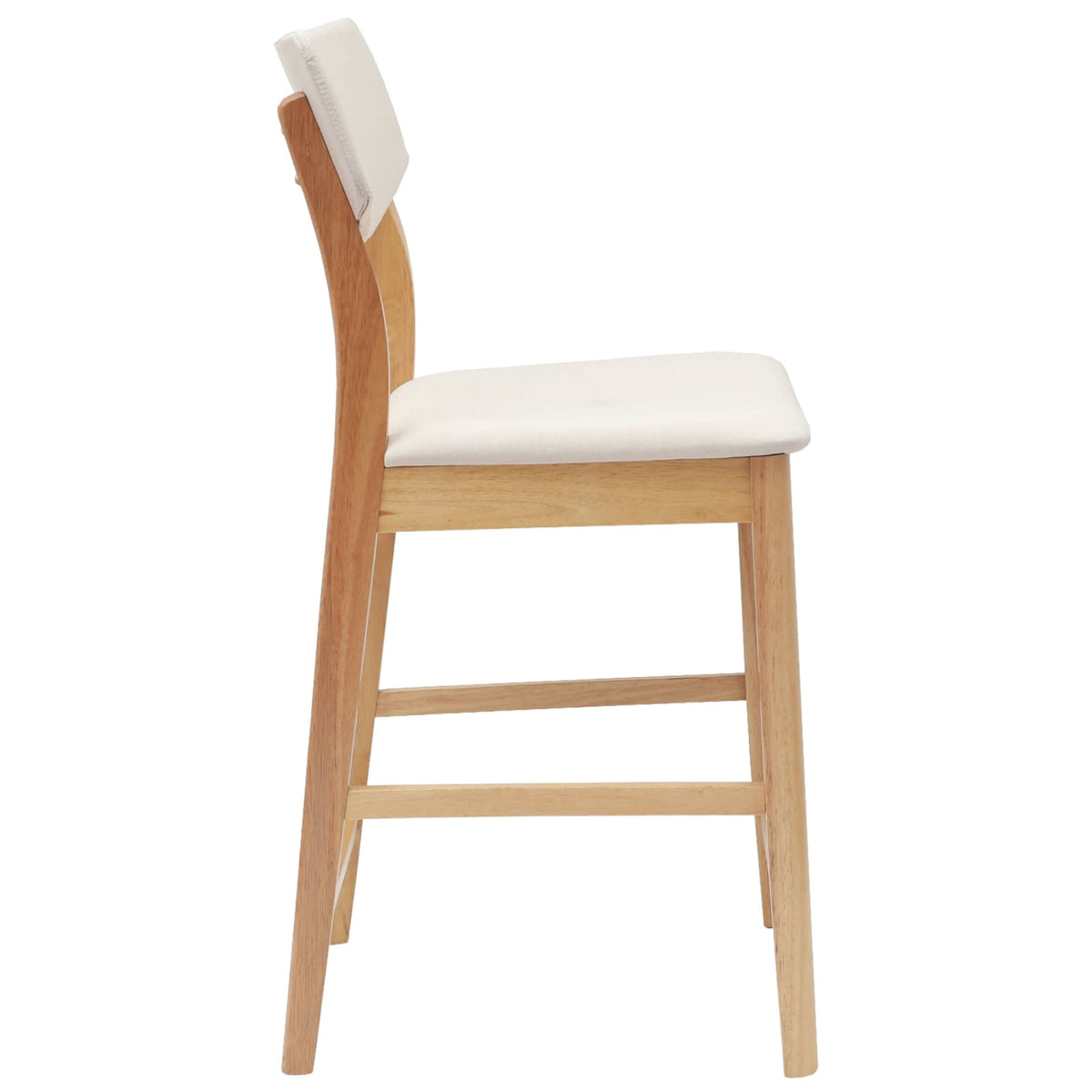 Spisestole 2 stk. Massiv Gummitræ Naturfarvet 48 x 49 x 95 cm