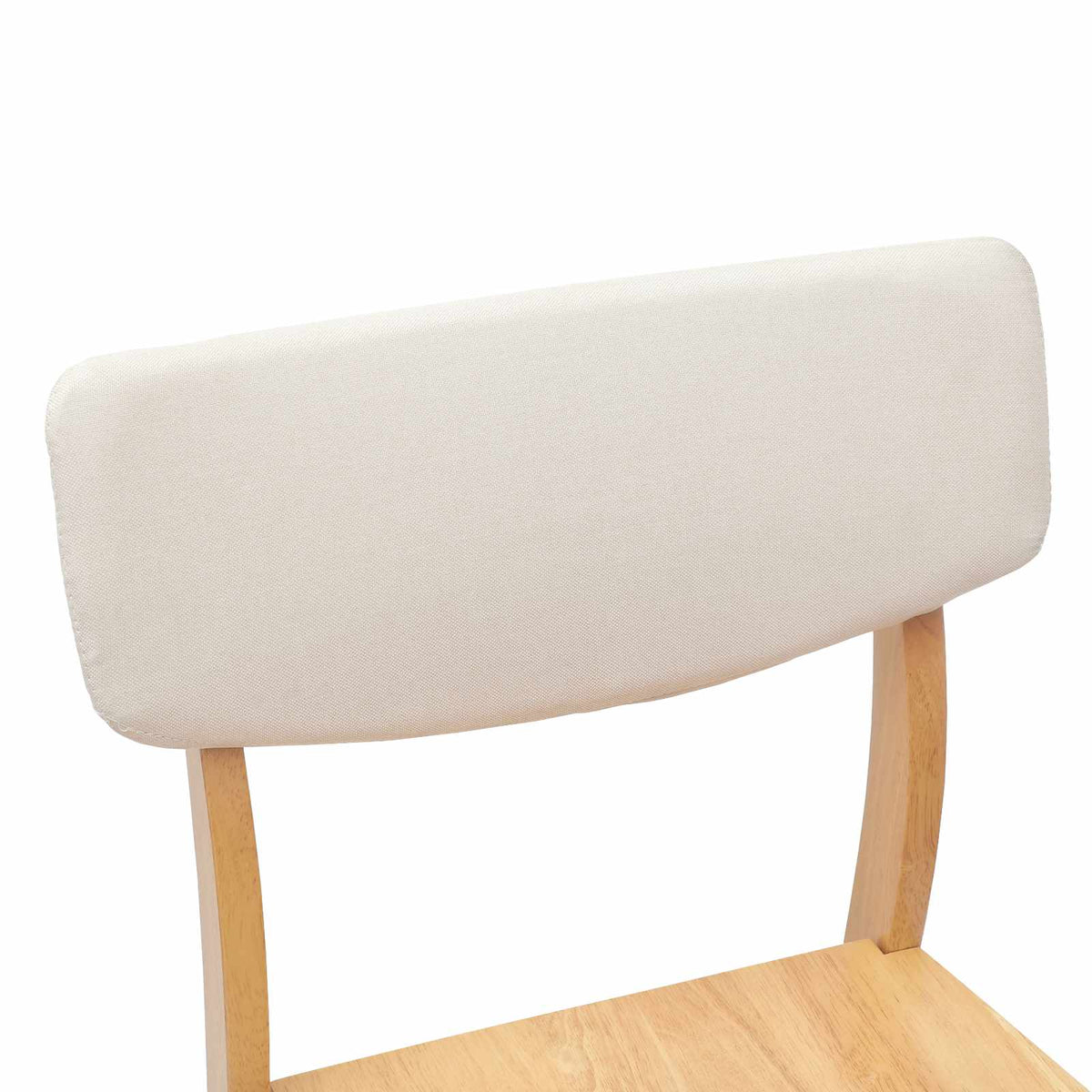 Spisestole 2 stk. Massiv Gummitræ Naturfarvet 48 x 49 x 95 cm