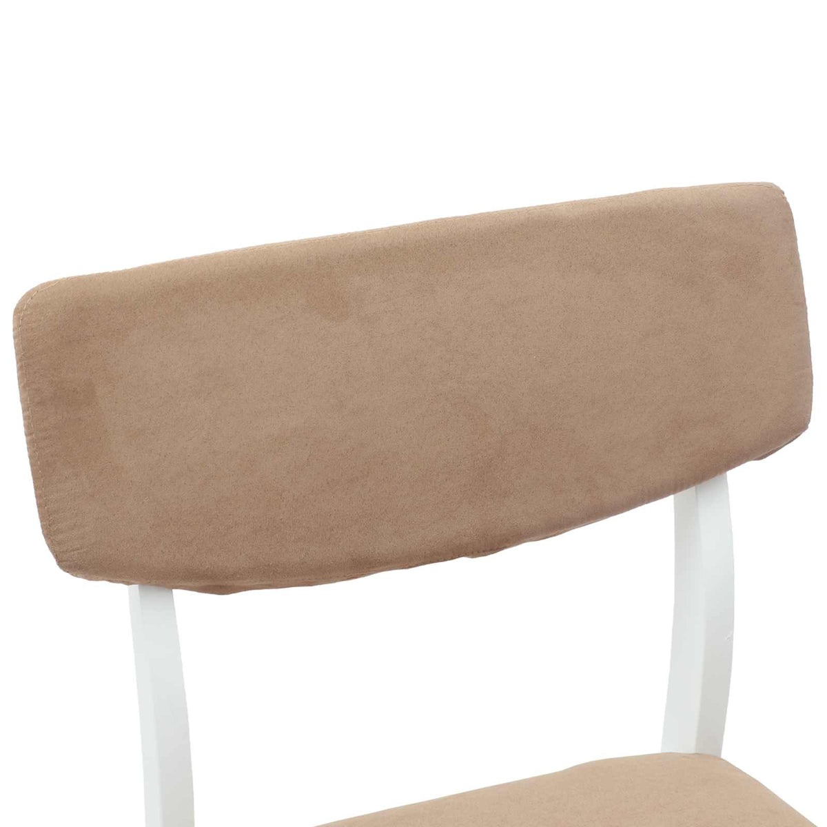 Spisestole 2 stk. Massiv Gummitræ Hvid 48 x 49 x 95 cm