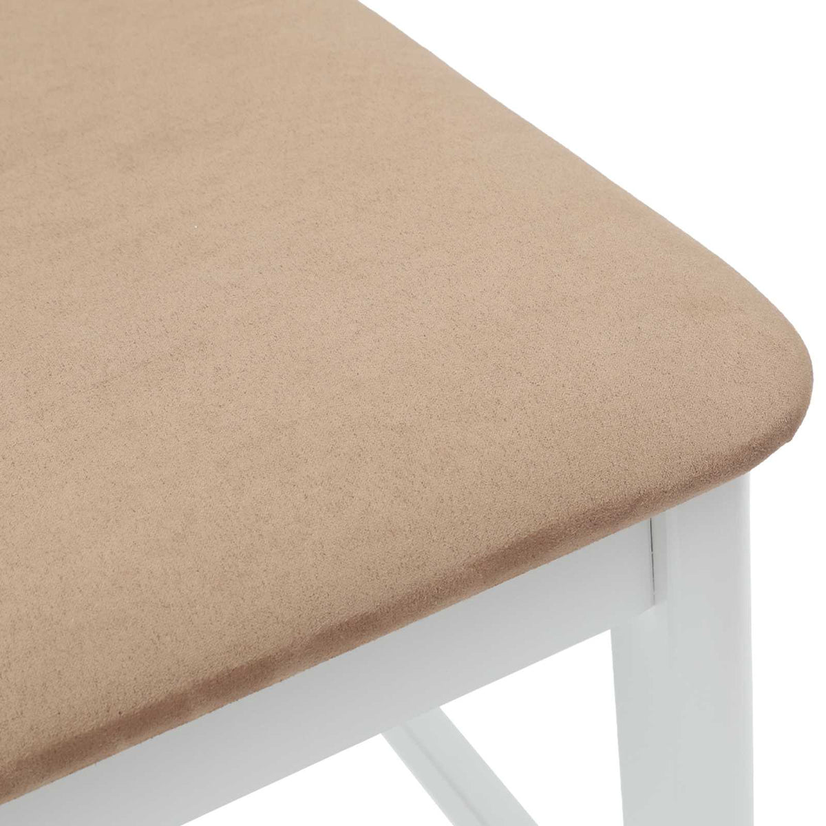 Spisestole 2 stk. Massiv Gummitræ Hvid 48 x 49 x 95 cm