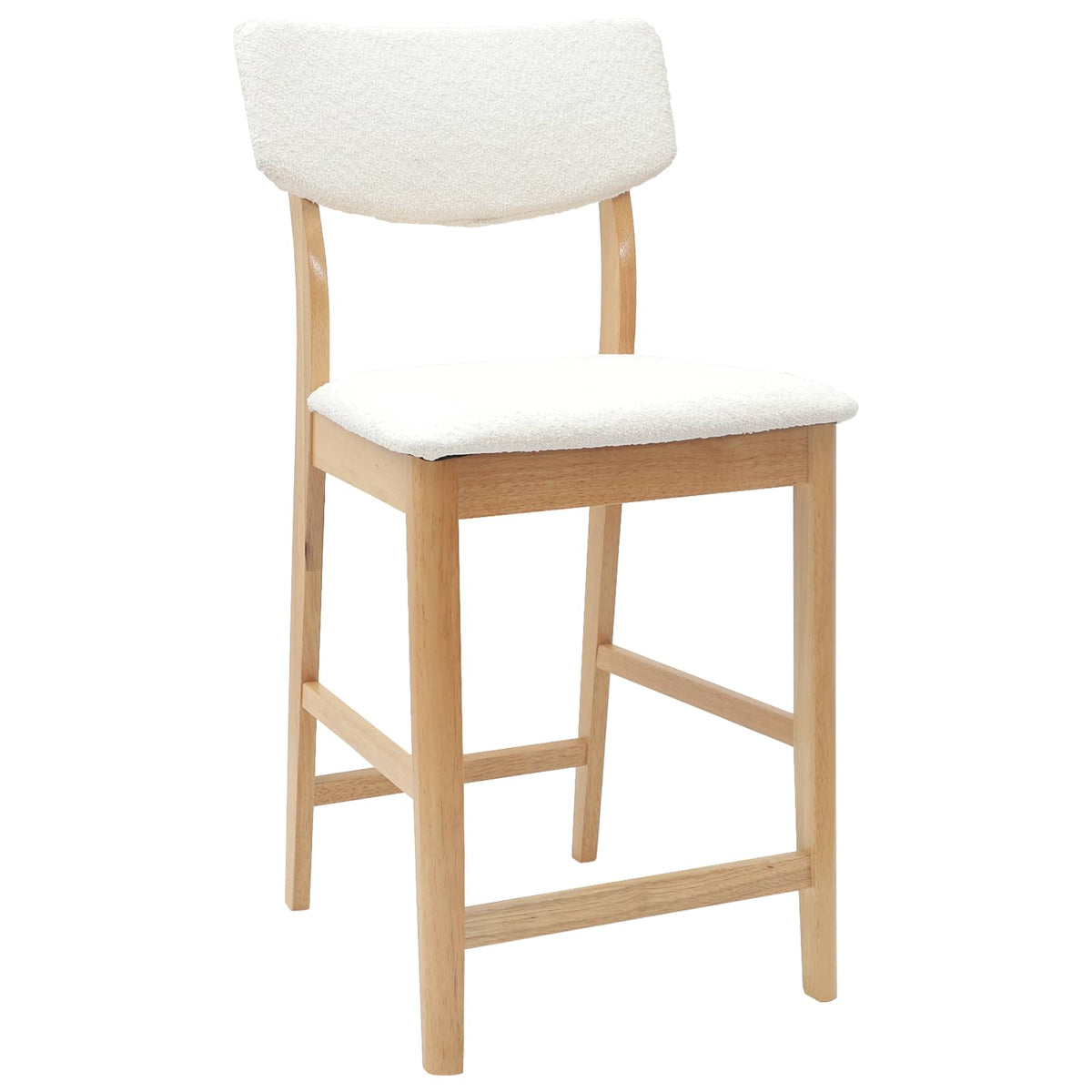 Spisestole 2 stk. Massiv Gummitræ Naturfarvet 48 x 49 x 95 cm