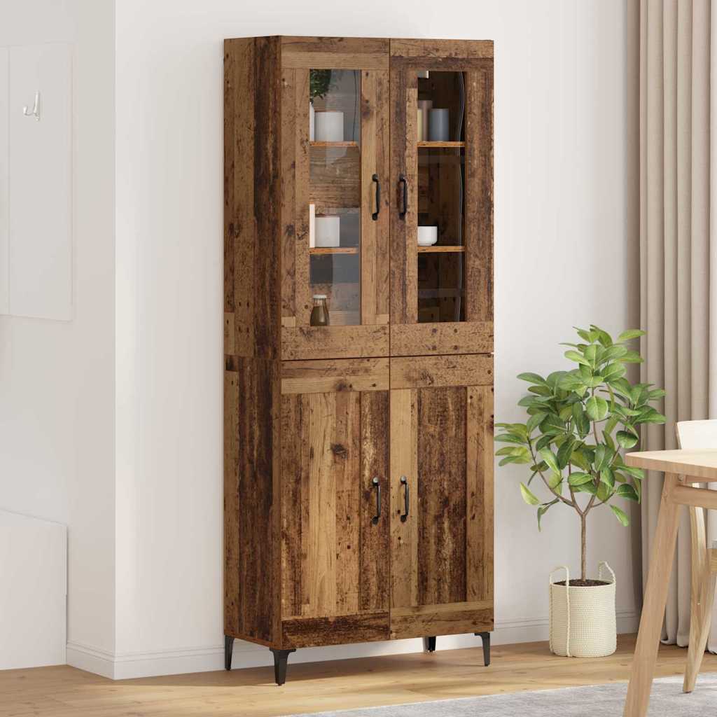 Highboard Gammelt træ 69,5 x 34 x 180 cm Konstrueret træ