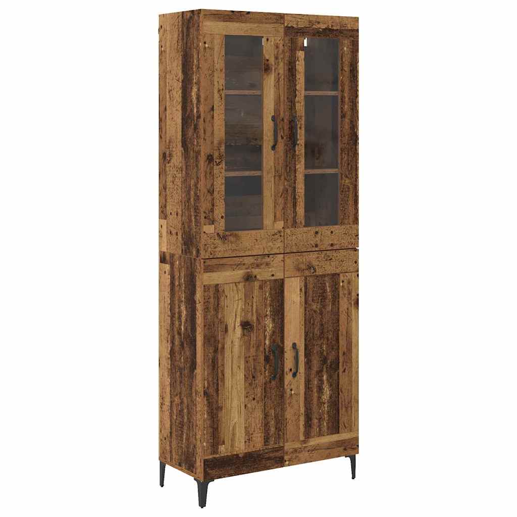 Highboard Gammelt træ 69,5 x 34 x 180 cm Konstrueret træ