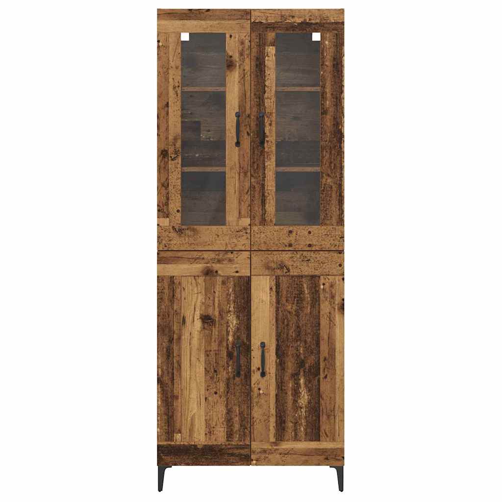 Highboard Gammelt træ 69,5 x 34 x 180 cm Konstrueret træ