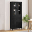 Highboard Sort eg 69,5 x 34 x 180 cm Konstrueret træ