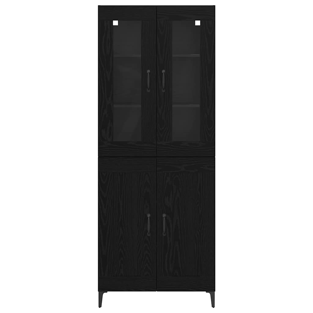 Highboard Sort eg 69,5 x 34 x 180 cm Konstrueret træ