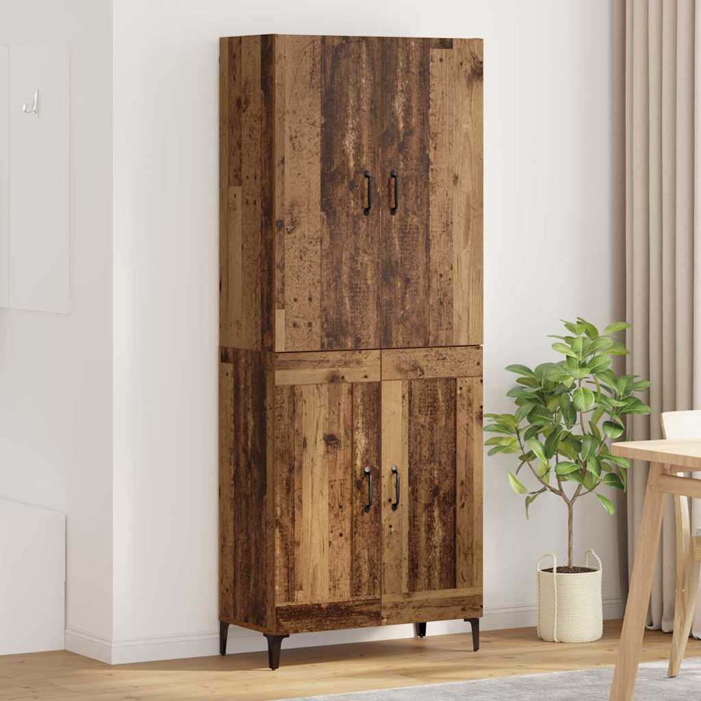 Highboard Gammelt træ 69,5 x 34 x 180 cm Konstrueret træ