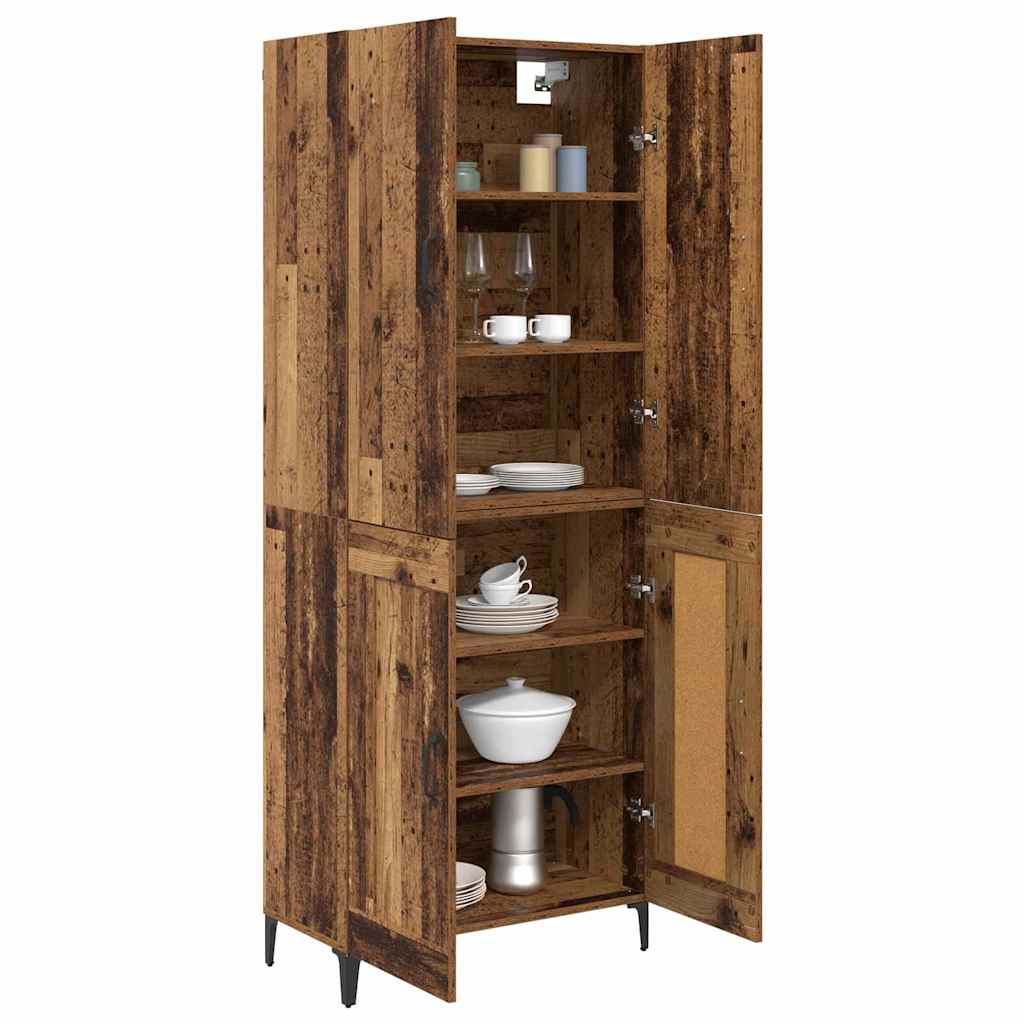 Highboard Gammelt træ 69,5 x 34 x 180 cm Konstrueret træ
