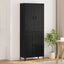Highboard Sort eg 69,5 x 34 x 180 cm Konstrueret træ