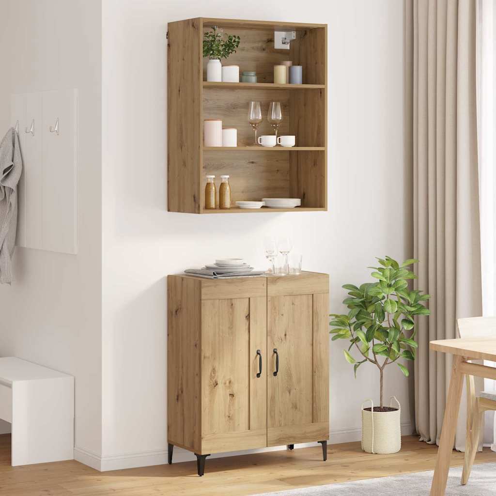 Highboard 2 stk. artisan eg 69,5 x 34 x 180 cm Konstrueret træ