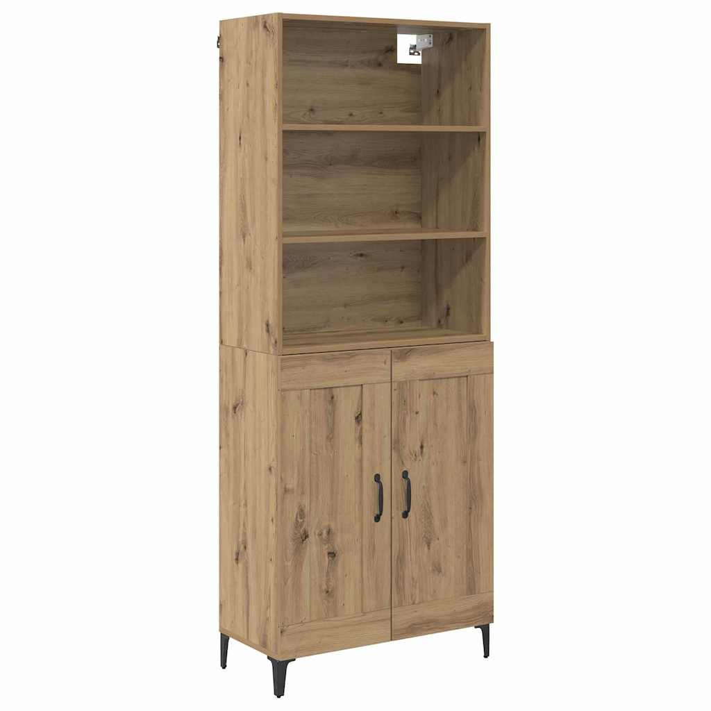 Highboard 2 stk. artisan eg 69,5 x 34 x 180 cm Konstrueret træ
