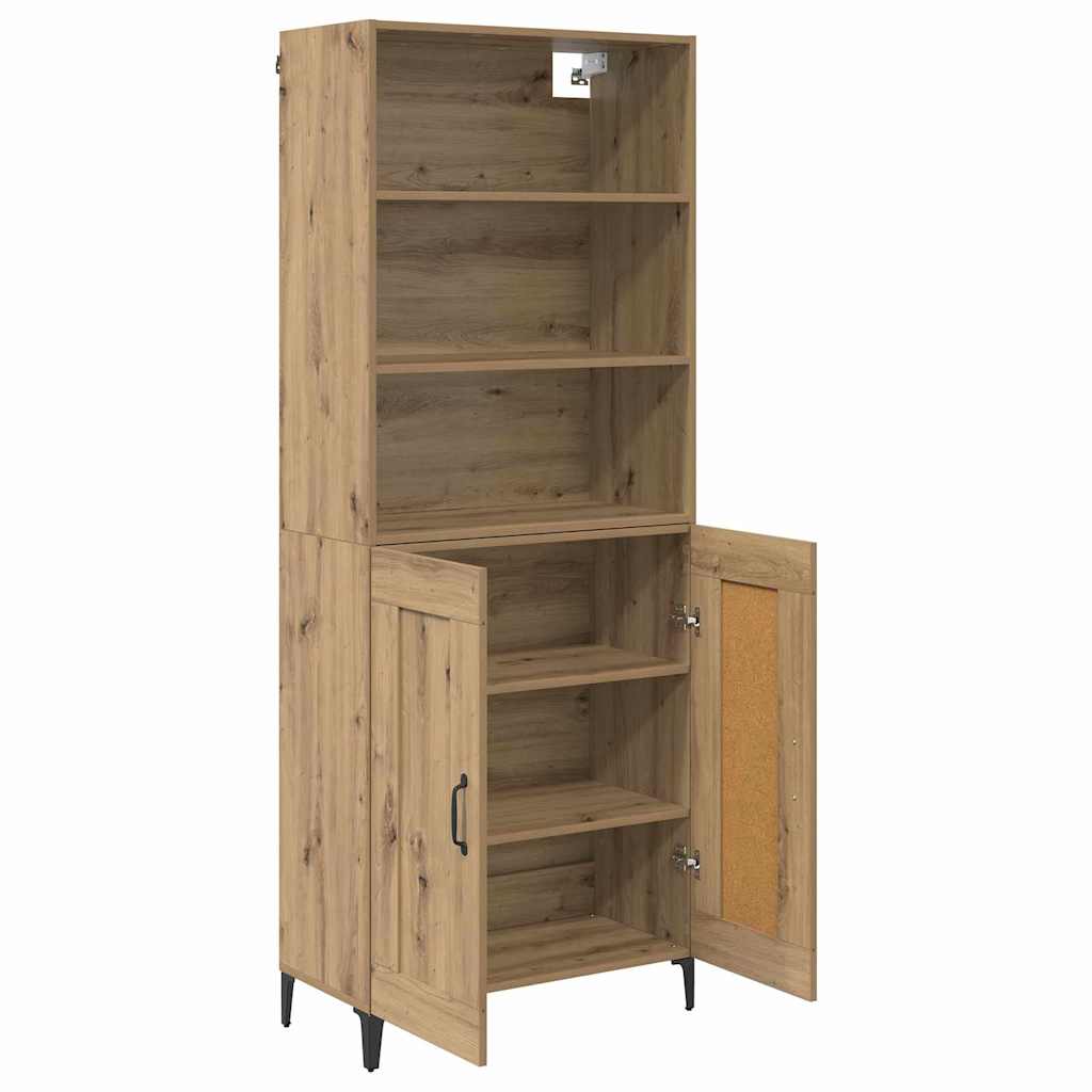 Highboard 2 stk. artisan eg 69,5 x 34 x 180 cm Konstrueret træ
