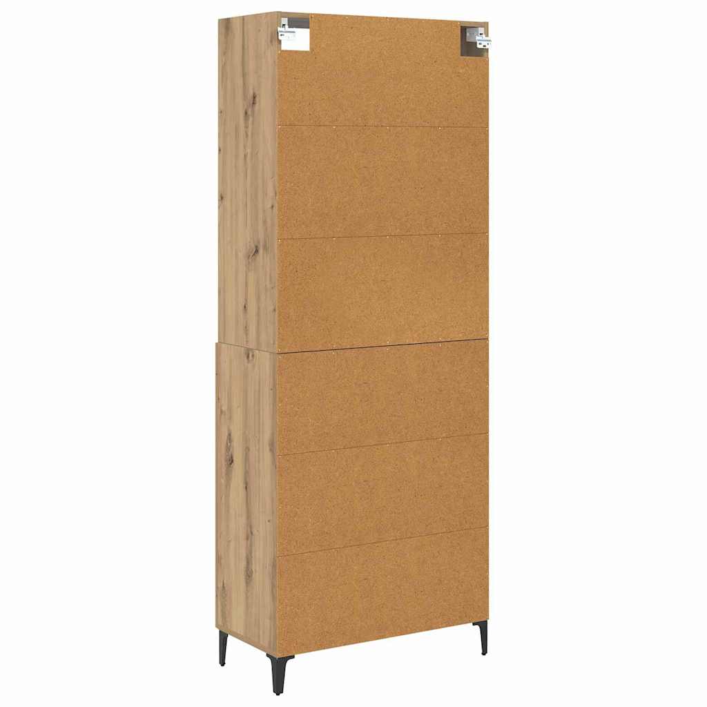 Highboard 2 stk. artisan eg 69,5 x 34 x 180 cm Konstrueret træ