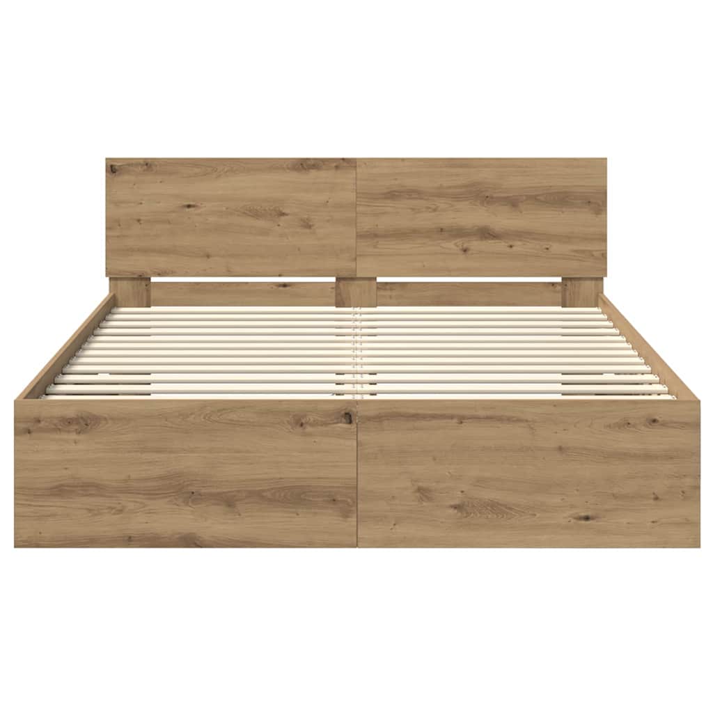 Sengestel Artisan Egetræ 160 x 200 cm Konstrueret træ