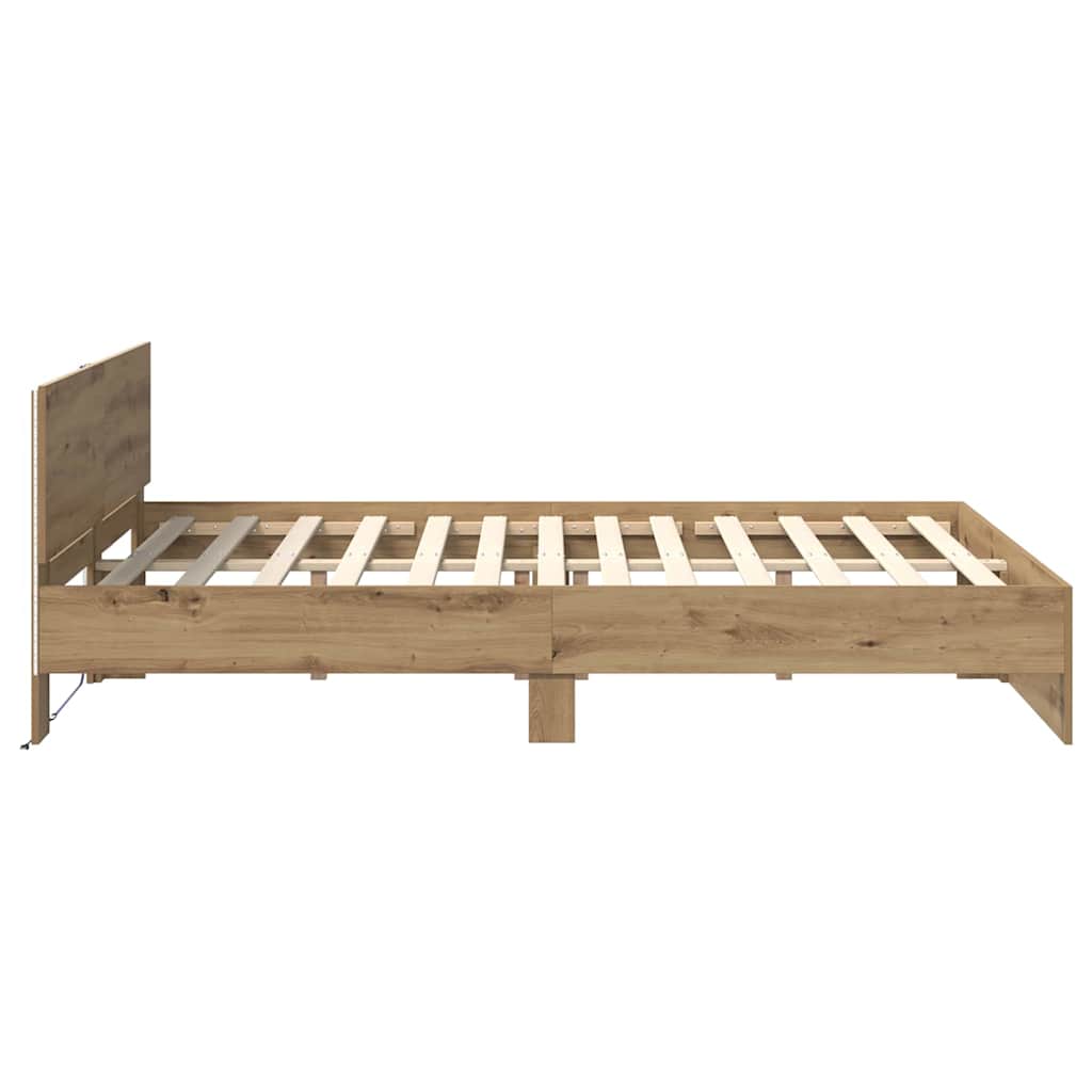 Sengestel Artisan Egetræ 160 x 200 cm Konstrueret træ