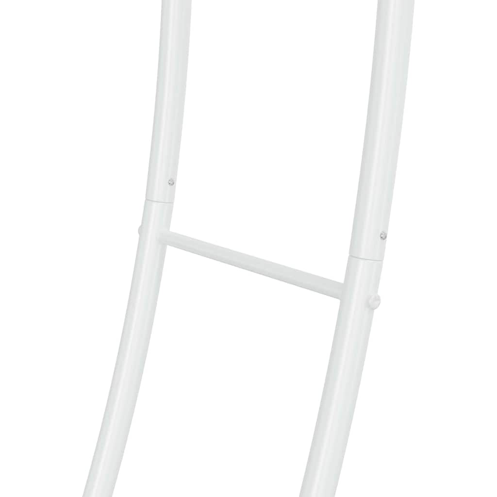 Dobbelt bryllupsbue Hvid 220 x 45 x 200 cm Stål