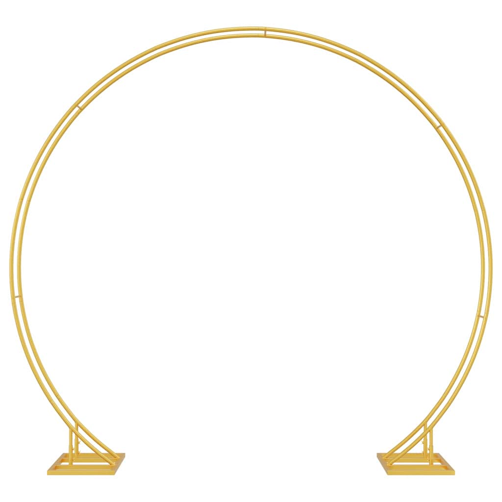 Dobbelt bryllupsbue Guld 220 x 45 x 200 cm Stål
