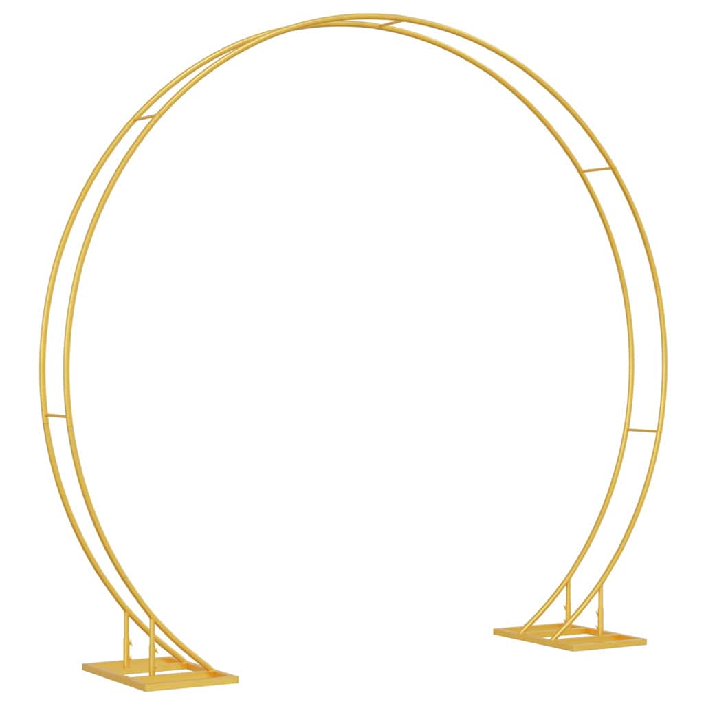 Dobbelt bryllupsbue Guld 220 x 45 x 200 cm Stål